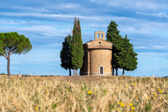 Capella Di Vitaleta, San Quirico d&rsquo;Orcia, Siena Province, Tuscany, Italy