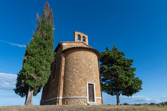 Capella Di Vitaleta, San Quirico d&rsquo;Orcia, Siena Province, Tuscany, Italy