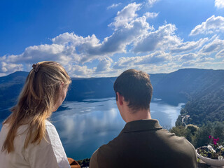 couple looking at the sea