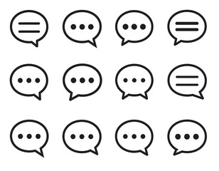 Simple chat icons