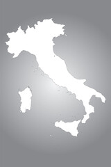Fototapeta premium Vector graphic artwork suitable for print and web containing flat detailed map of ITALY