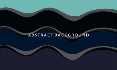 Modern Abstract Wavy Layers with Subtle Depth