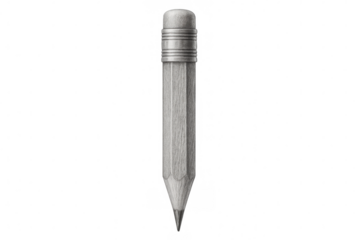 Gray pencil drawing rendering creativity ideas and education, creating art supplies with transparent background