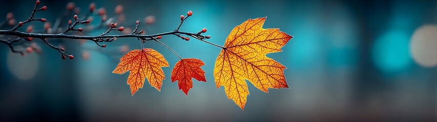 Naklejka na ściany i meble The rustic charm of november's autumn sunlight. Experimental photography. Enhanced november poster with vibrant leaves and sunlit grunge. Artistic distortion. Edgy editorial. Naklejka na ściany i meble The rustic charm of november's autumn sunlight. Experimental photography. Enhanced november poster with vibrant leaves and sunlit grunge. Artistic distortion. Edgy editorial.