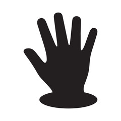 Hand Silhouette Icon A Versatile Design Element for Graphic Projects and Digital Art