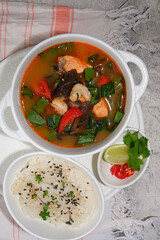 This is a delicious recipe for Shrimp and Vegetable Soup