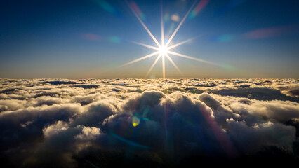 sunrise in the mountains