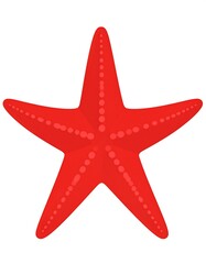 Obraz premium Red starfish graphic