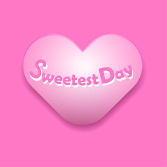Sweetest Day Heart Illustration – Romantic Holiday Celebration Design