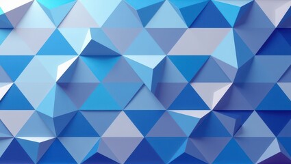 Fototapeta premium Abstract blue and gray triangular geometric background pattern, backdrop, texture