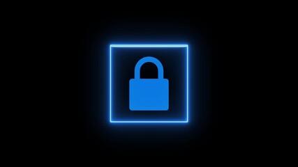 security log scanner with padlock icon on black background.cyber security padlock scanning animation,digital privacy scanner padlock design. - Powered by Adobe