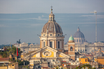 Naklejka premium Rome city rooftops