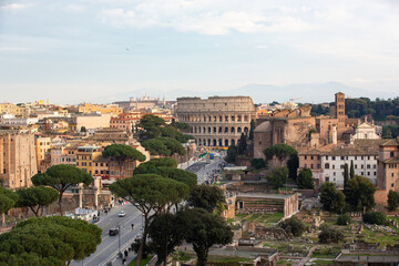 Sunset Skyline of Rome