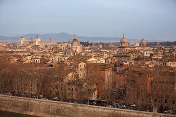 Sunset Skyline of Rome