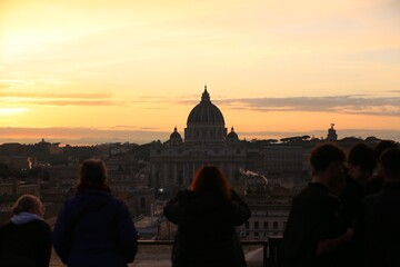 St. Peter’s Basilica at Sunset, Vatican City
