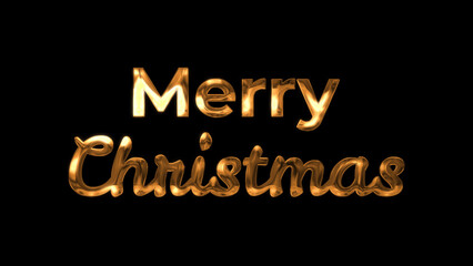 Merry Christmas Gold Image Text.Gleaming gold lettering for the seasonal celebration.