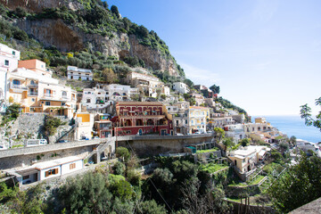 Narrow Street with Old Houses, Amalfi Coast