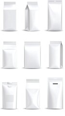 White packaging mockups