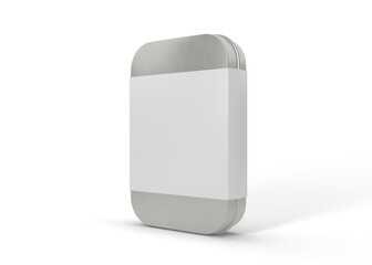 Metal Tin Box Mockup for Product Branding Presentation
