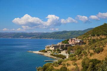 The Holy Monastery of Xenophontos in Mount Athos, Greece