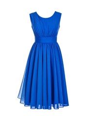 Royal blue, sleeveless dress