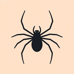 Simple spider silhouette