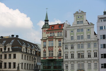 Panoramic View of Red Rooftops in Wrocław City
