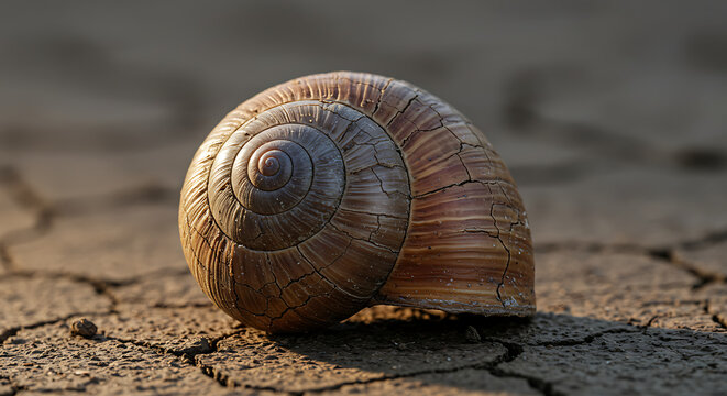 Fossil-like Old Snail Shell