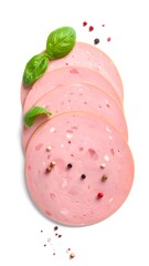 Sliced sausage with herbs and spices