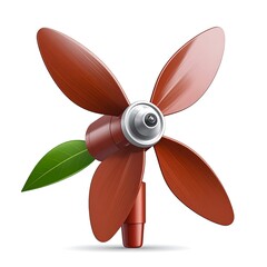 Stylized wind turbine