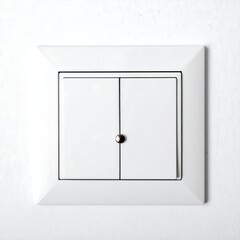 White electrical switch on wall