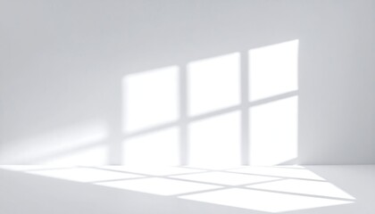 Fototapeta premium White room, window shadows