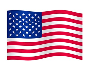 Waving American Flag