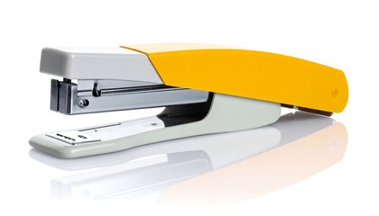Yellow and gray stapler