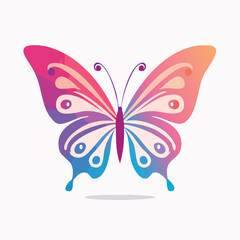 Colorful Vector Illustration of a Beautiful Butterfly