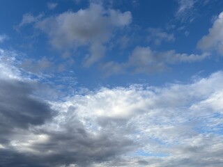 blue sky with clouds