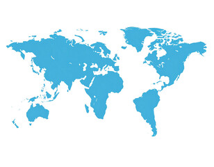 Obraz premium world map on white background