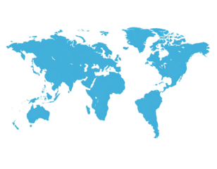 world map on white background