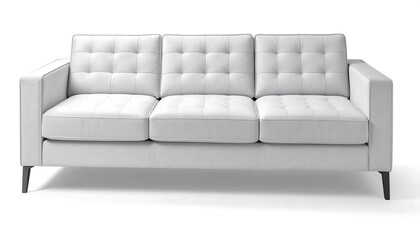 Fototapeta premium White three-seater sofa