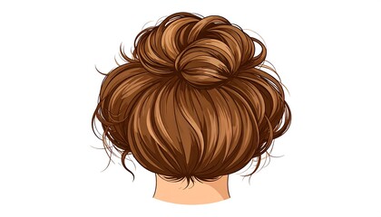 Woman's updo hairstyle