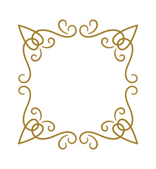 Flourish classic frame elegant border