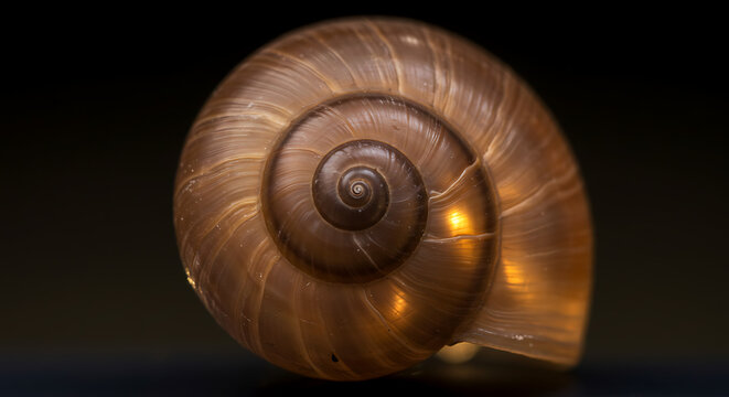 Ramshorn Snail Shell Close-Up