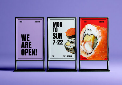 Urban Restaurant Billboard Mockup