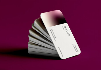Fan Display Business Card Mockup