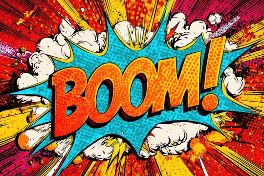 Comic Book Explosion - Bold BOOM. - Powered by Adobe