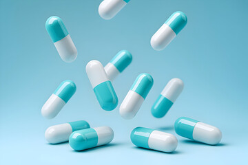 Pharmaceutical capsule medicine innovation Modern healthcare drug development concept