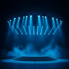 Semi-Circular Light Array on Dramatic Event Stage