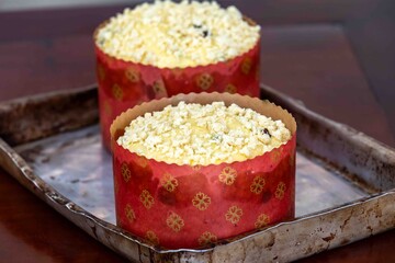 Christmas panettones, traditional homemade and artisanal chocotone