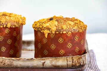 Christmas panettones, traditional homemade and artisanal chocotone