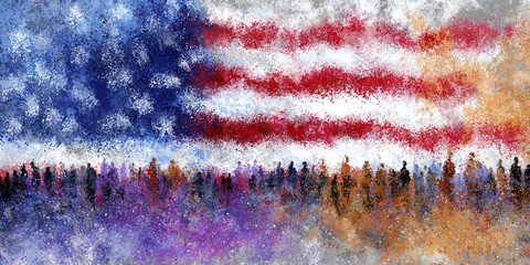 patriotic image to celebrate USA 250th birthday featuring the American flag